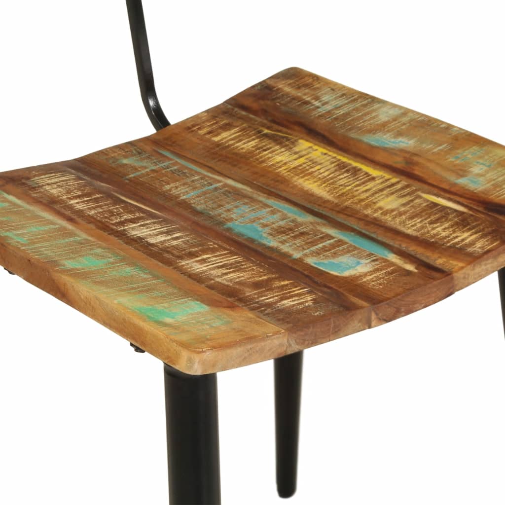 Dining room chairs 2 pcs. Solid reclaimed wood