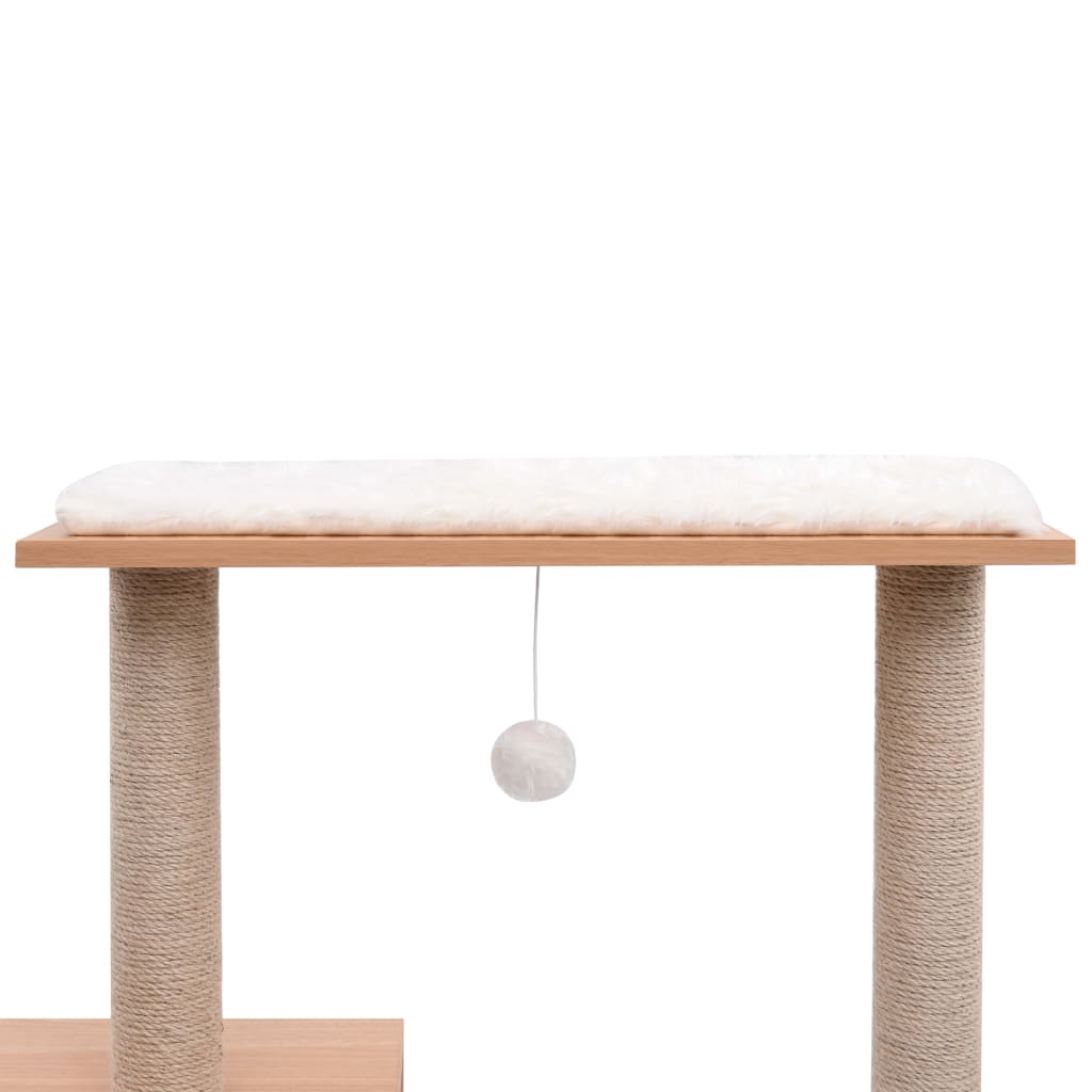 Katzen-Kratzbaum mit Sisal-Kratzmatte 104 cm