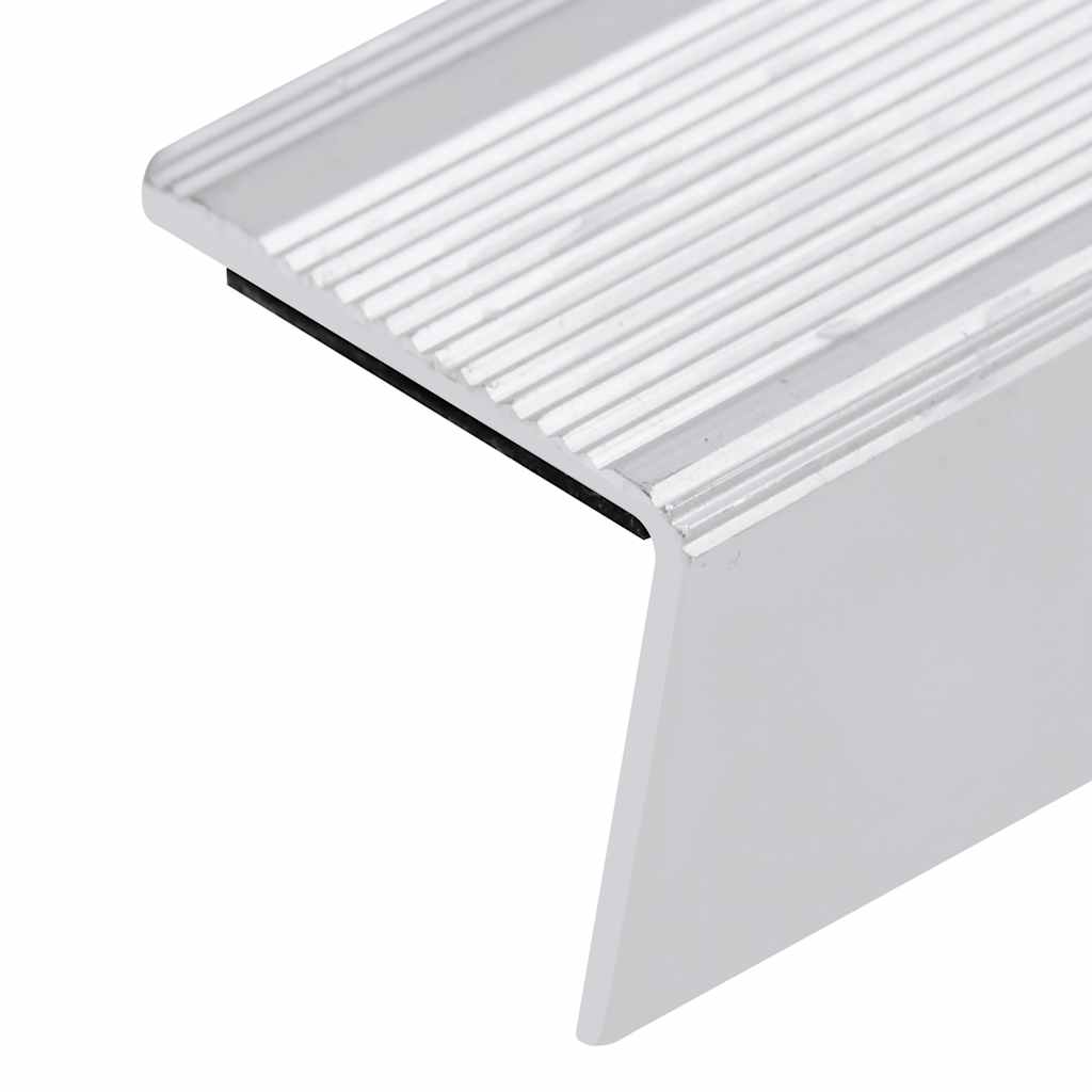 Stair nosing profiles in L-shape 5 pcs. Aluminum 100 cm Silver