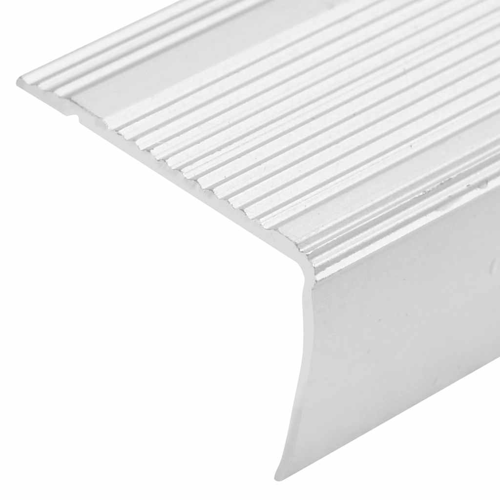 Stair nosing profiles in L-shape 15 pcs. Aluminum 100 cm Silver