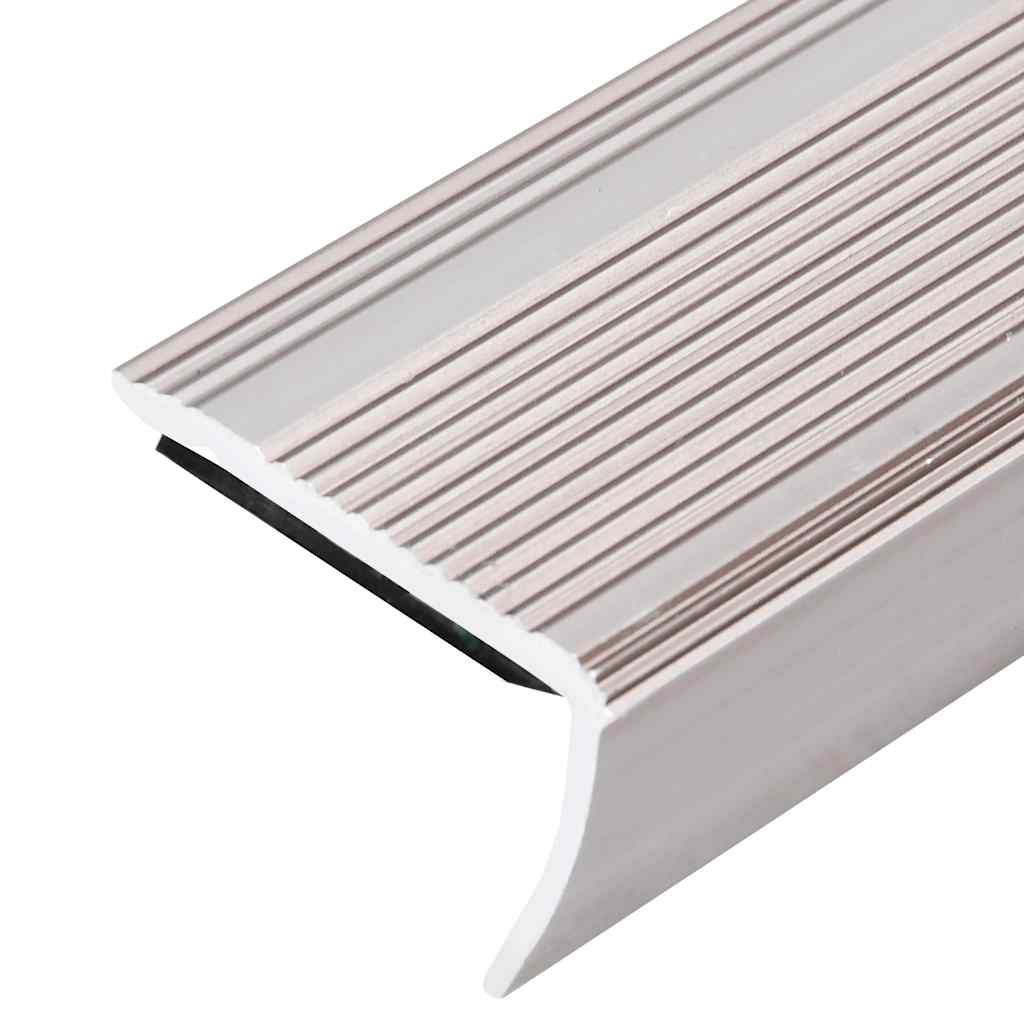 L-shaped stair nosing profiles (5 pieces), aluminum, 100 cm, champagne