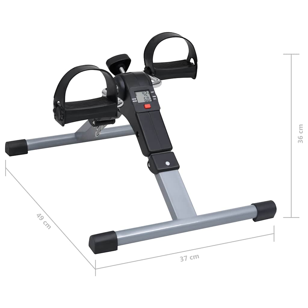 Pedal trainer for legs and arms with LCD display