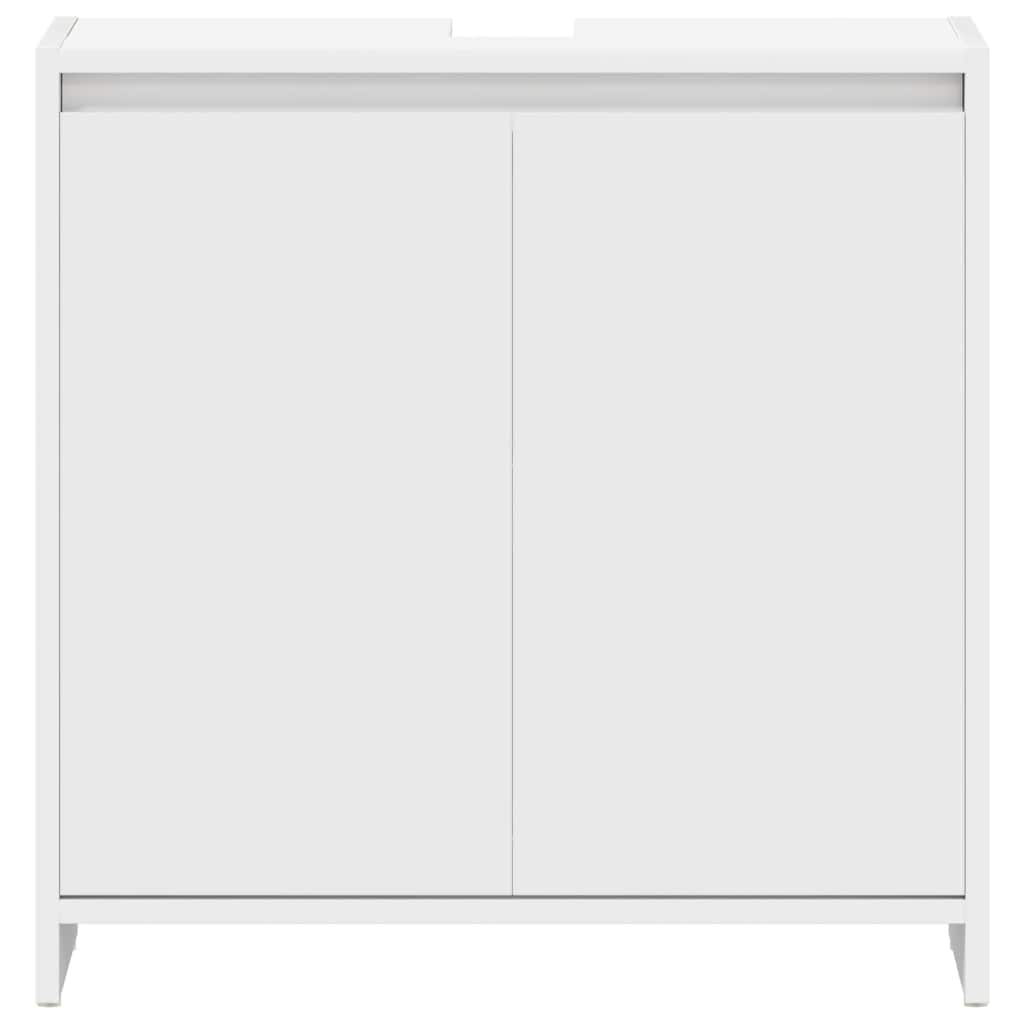 Badezimmerschrank Weiß 60x33x61 cm Holzwerkstoff