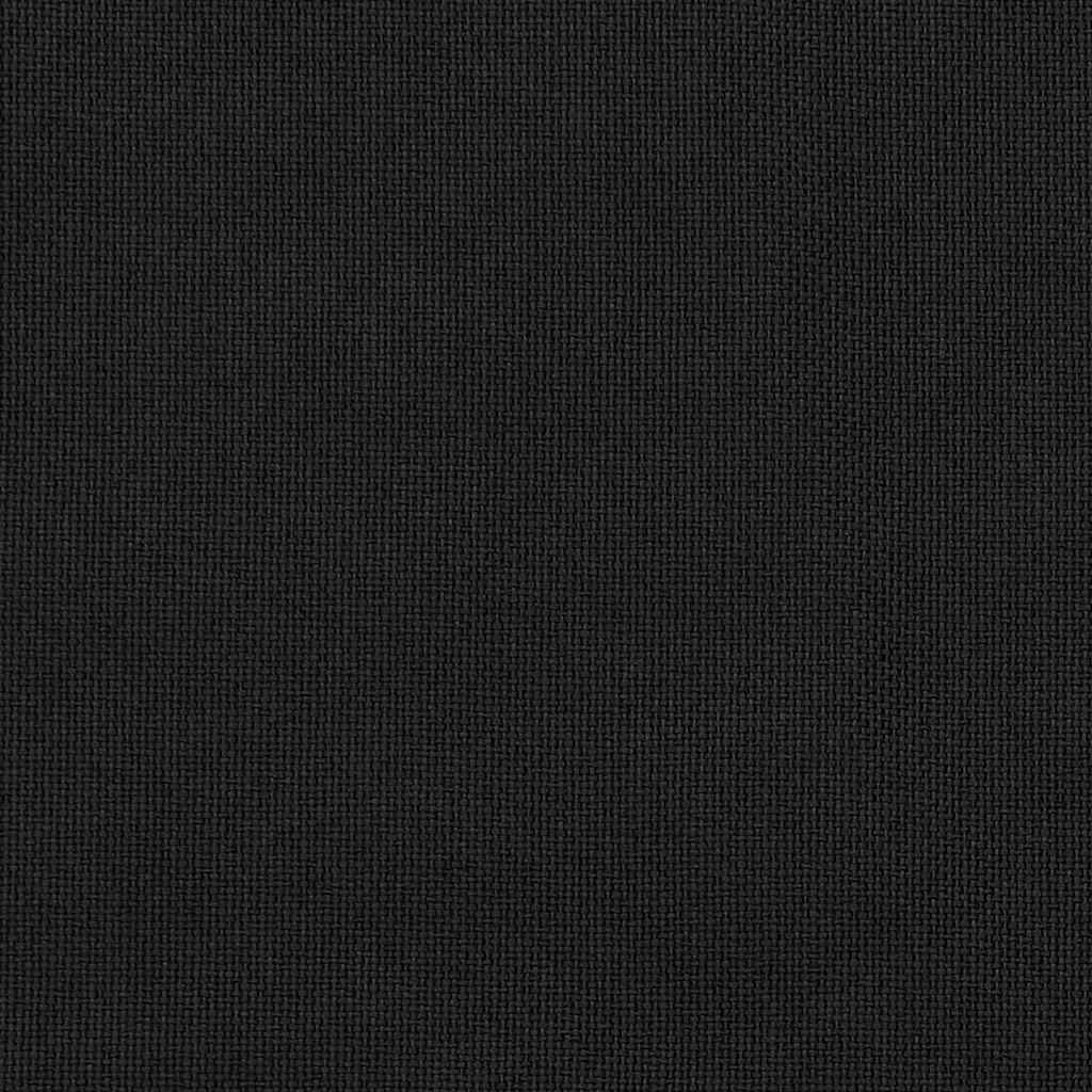 Verdunkelungsvorhänge Ösen Leinenoptik 2 Stk. Schwarz 140x225cm