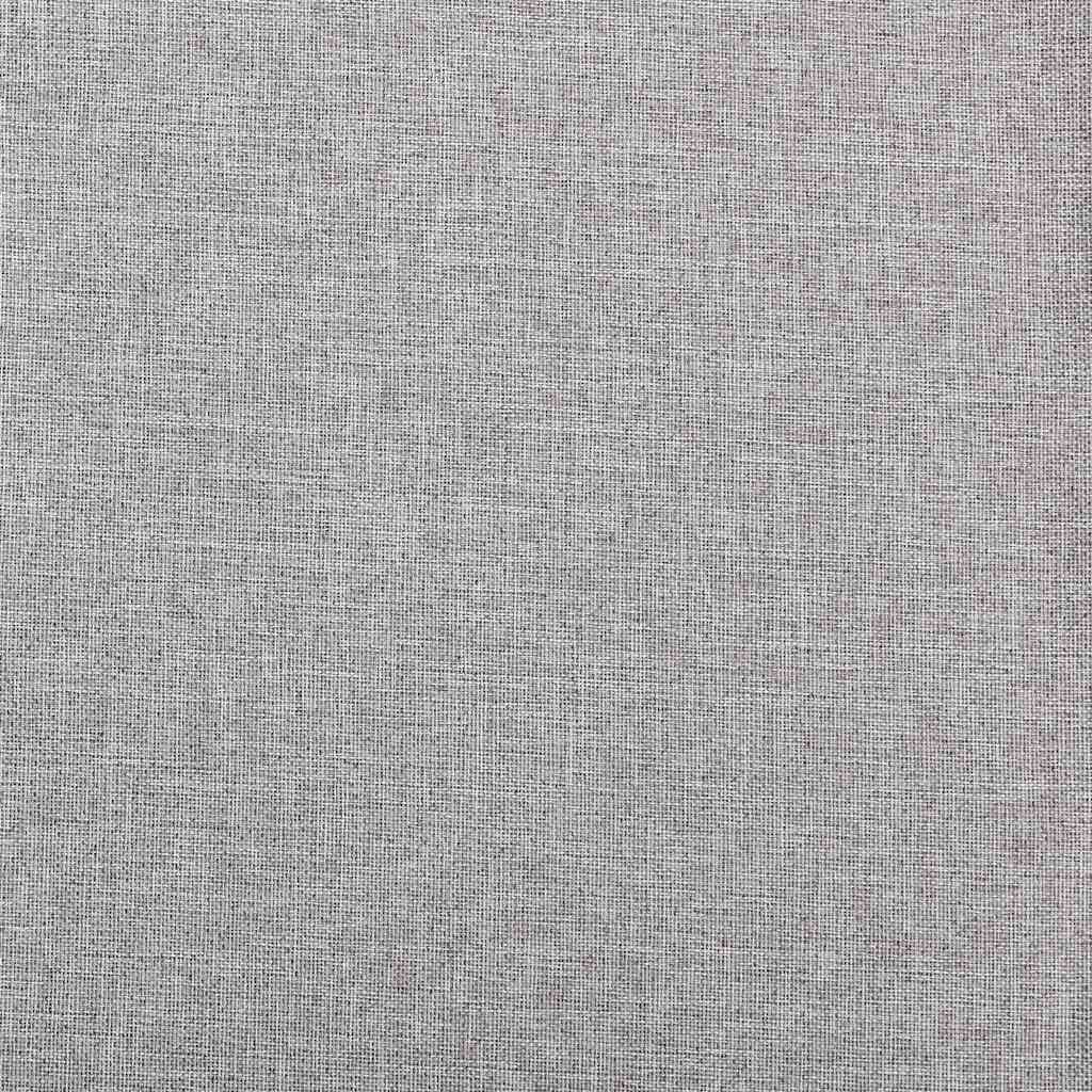 Verdunkelungsvorhänge Haken Leinenoptik 2 Stk. Grau 140x225 cm