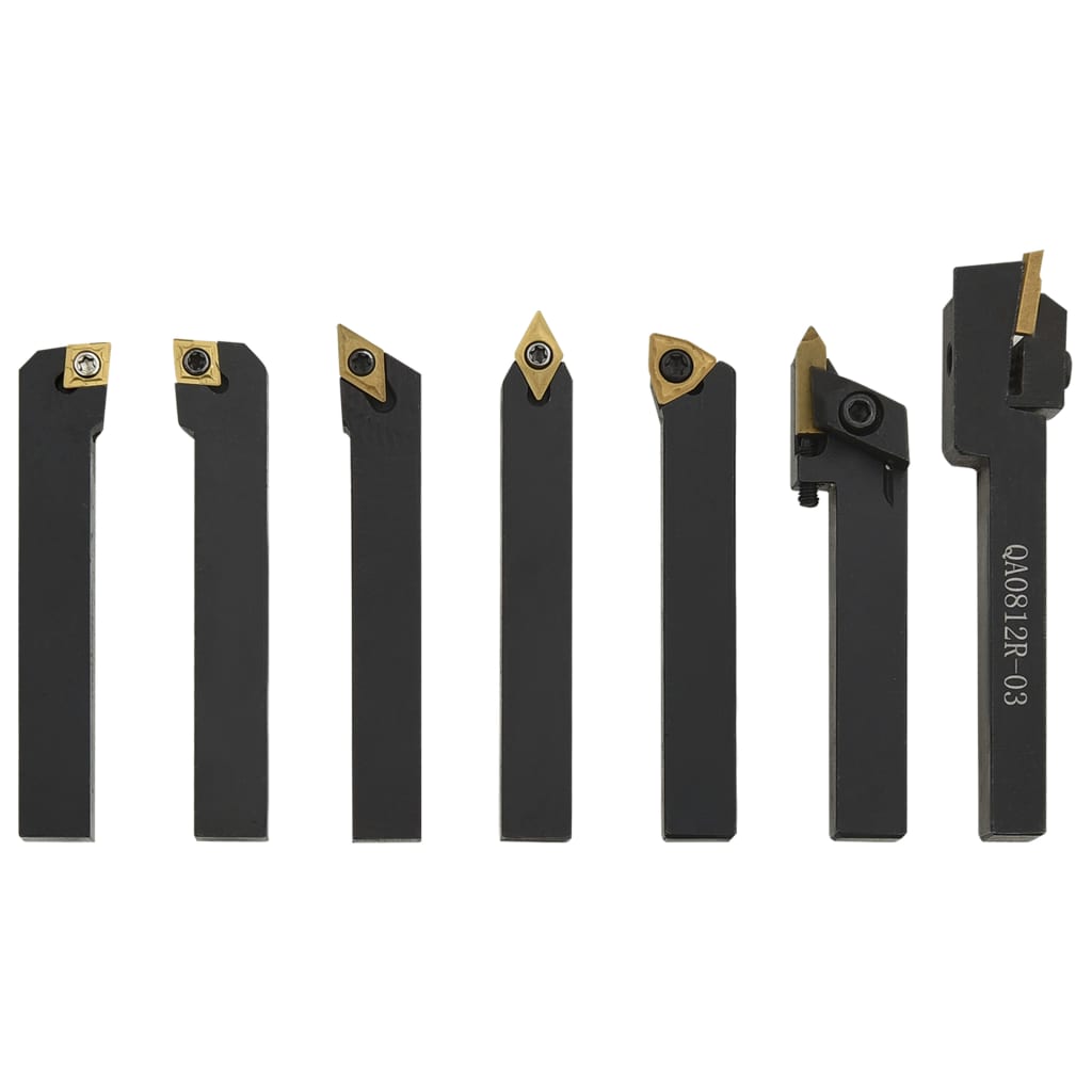 12-piece turning tool set with indexable inserts 8x8 mm 70 mm