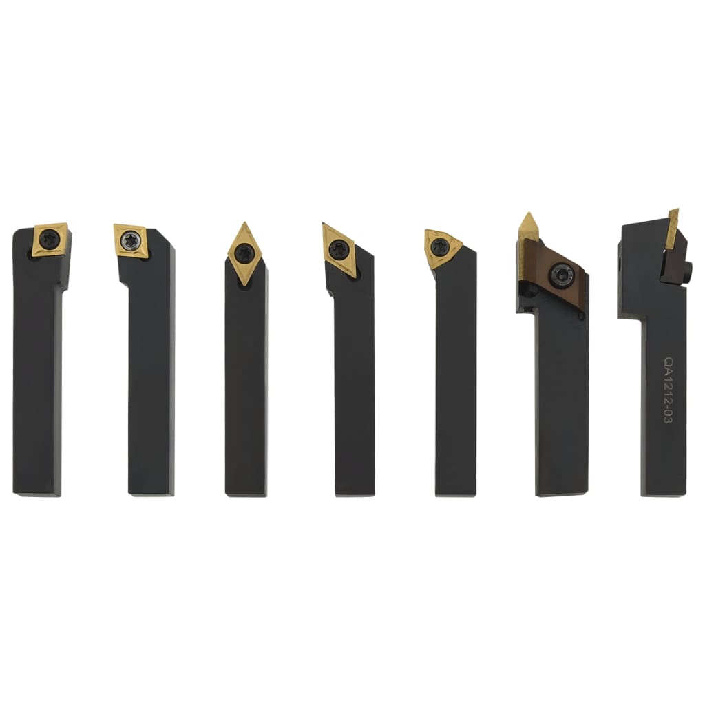 12-piece turning tool set with indexable inserts 12x12 mm 80 mm