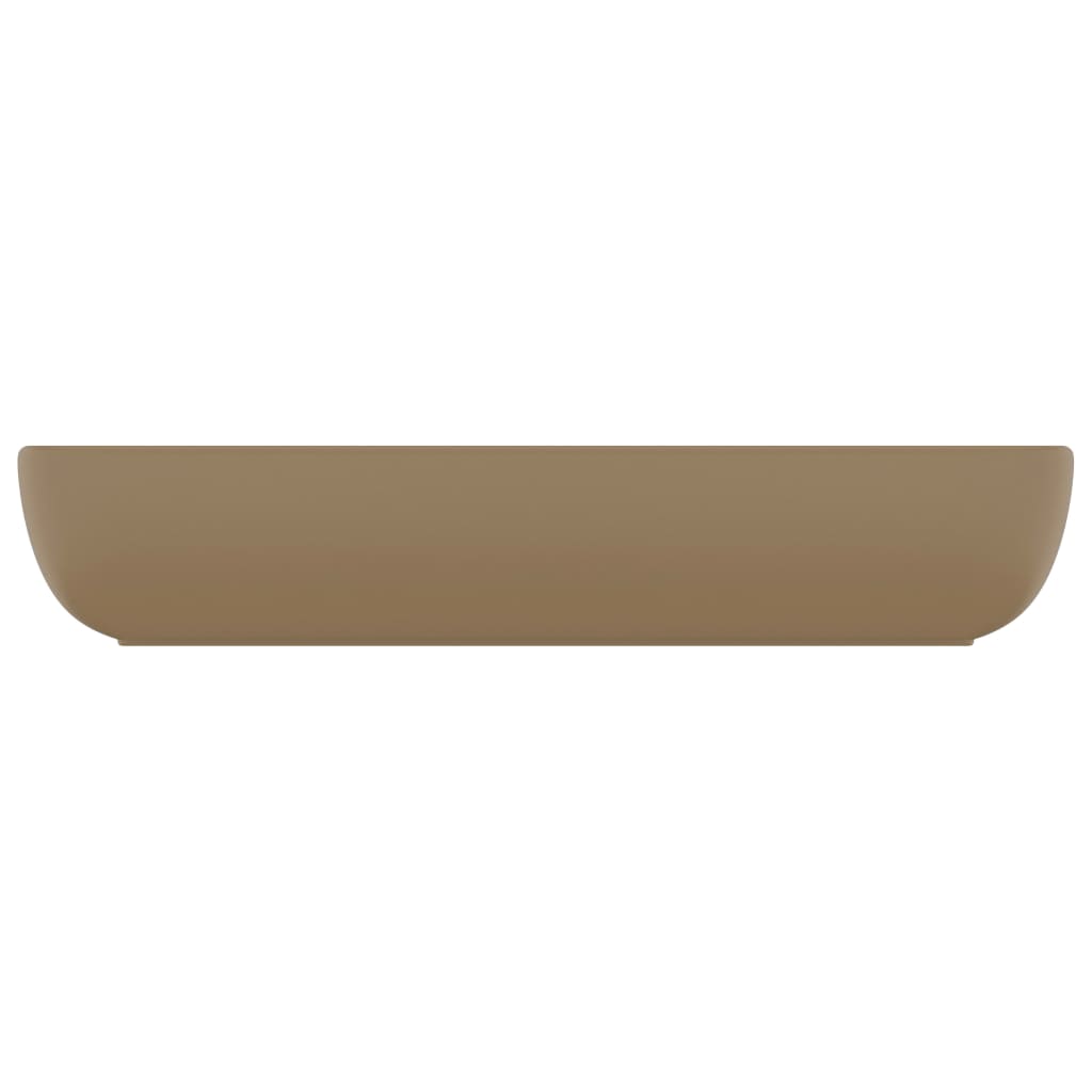 Luxus-Waschbecken Rechteckig Matt Creme 71x38 cm Keramik