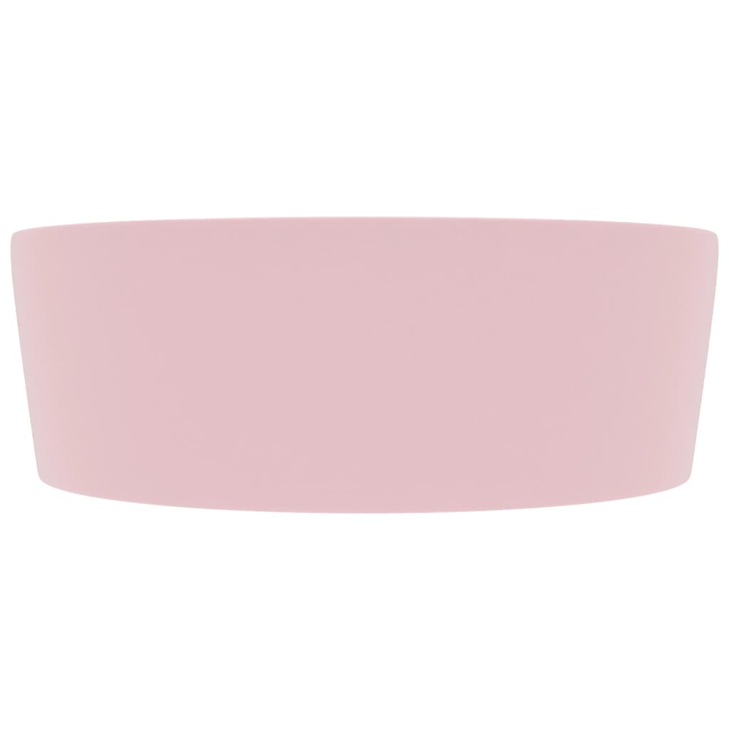 Luxus-Waschbecken mit Überlauf Matt Rosa 36x13 cm Keramik