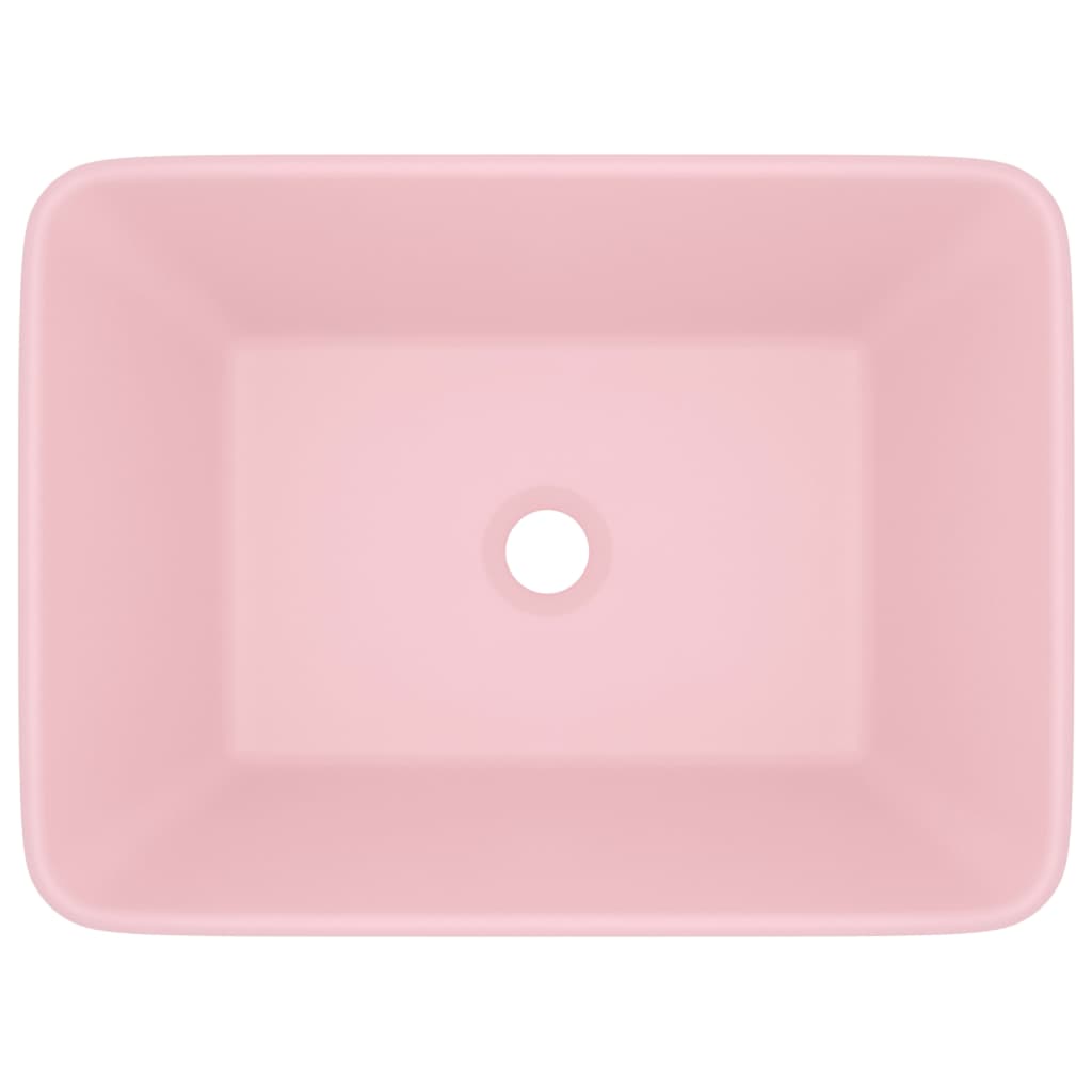 Luxus-Waschbecken Matt Rosa 41x30x12 cm Keramik