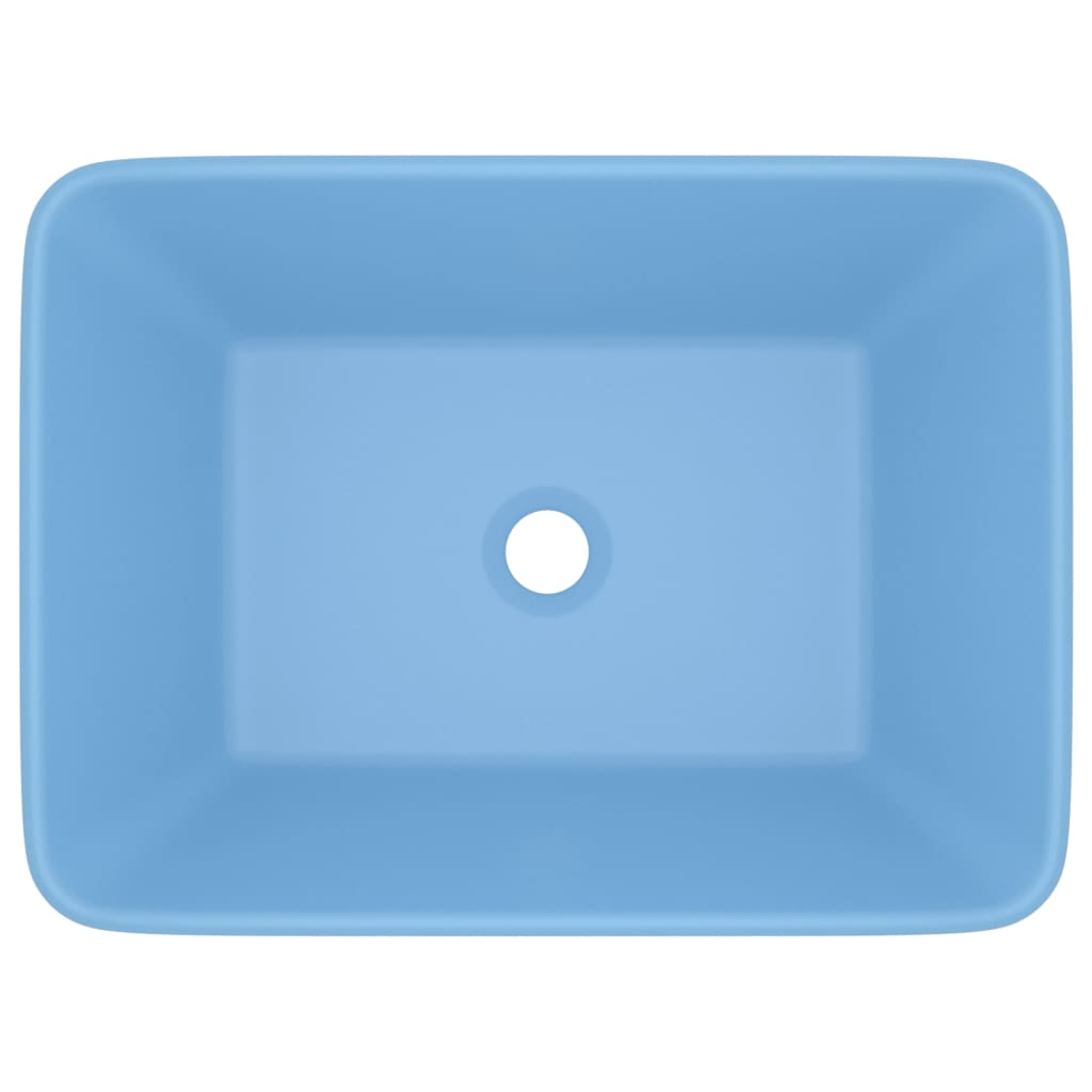 Luxus-Waschbecken Matt Hellblau 41x30x12 cm Keramik