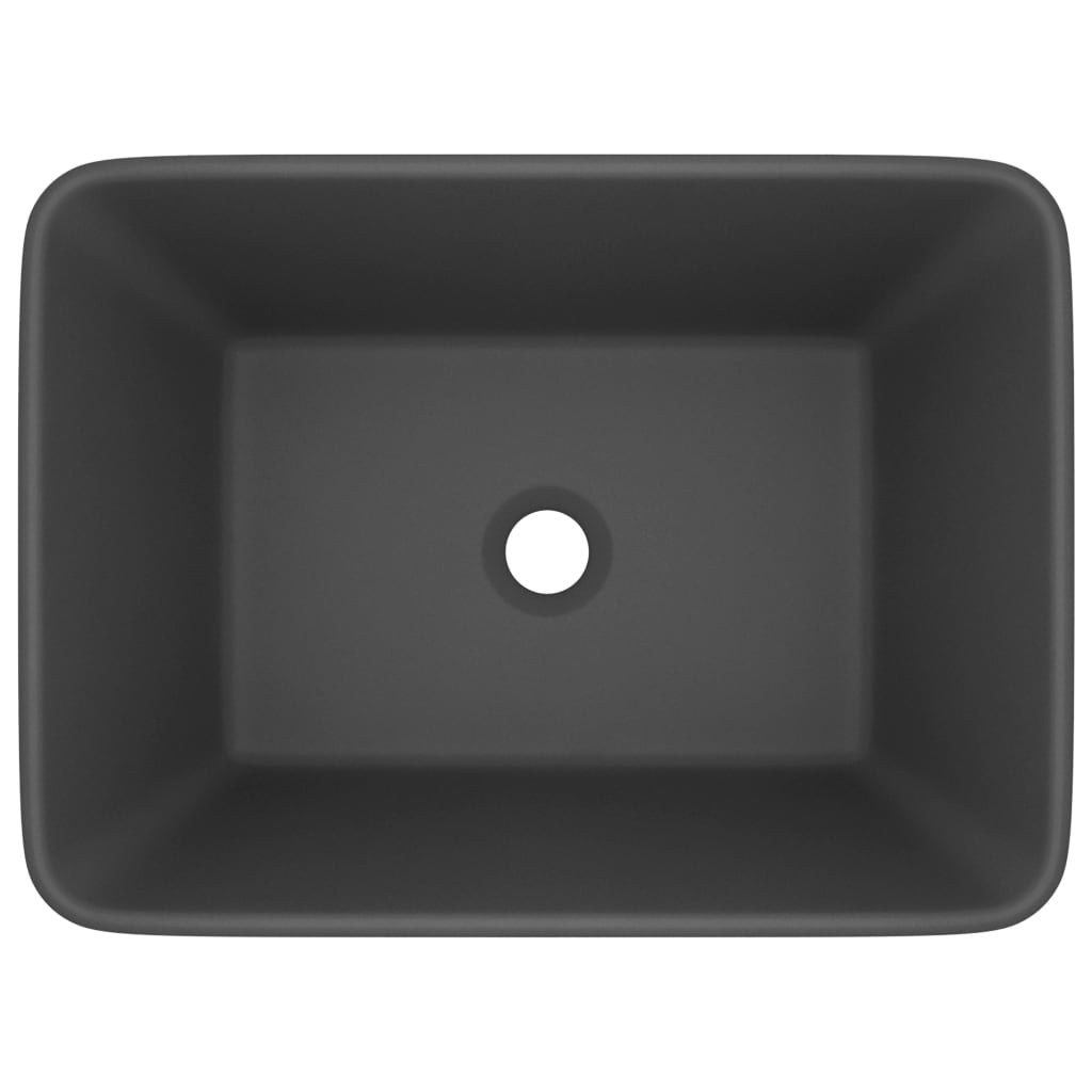 Luxus-Waschbecken Matt Dunkelgrau 41x30x12 cm Keramik