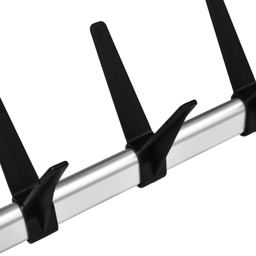 Telescopic shoe rack with aluminum rods