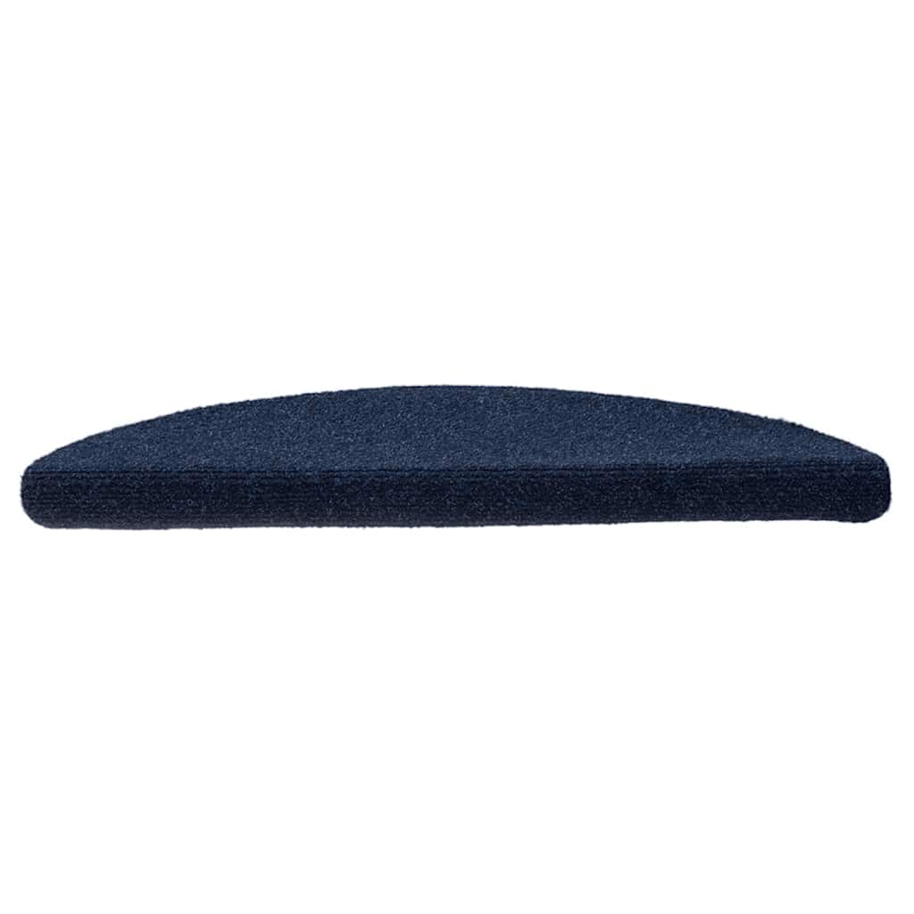 Stufenmatten Selbstklebend 15 Stk. 56x17x3 cm Marineblau Halbrund