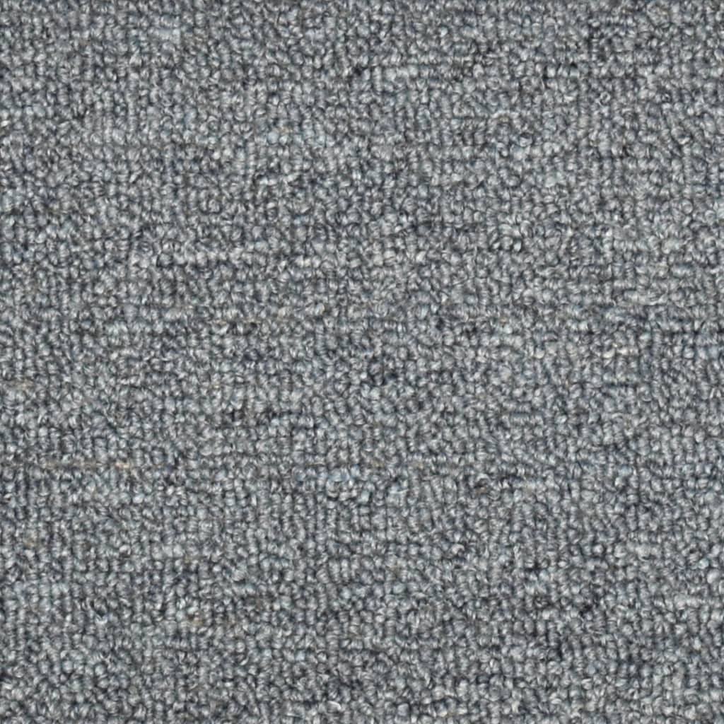 Stufenmatten 15 Stk. 56x17x3 cm Hellgrau und Blau Halbrund