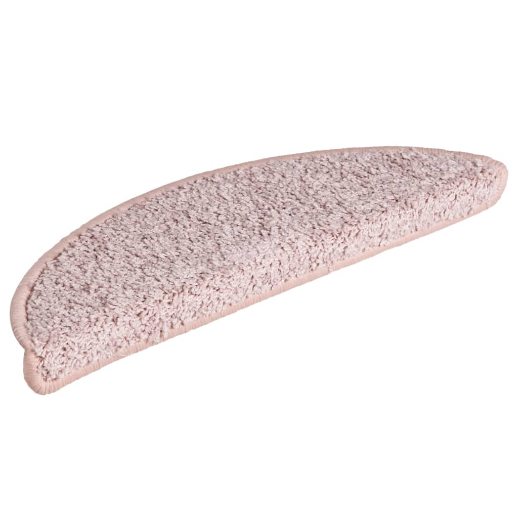 Stufenmatten 15 Stk. 65x21x4 cm Hellrosa Halbrund Groß