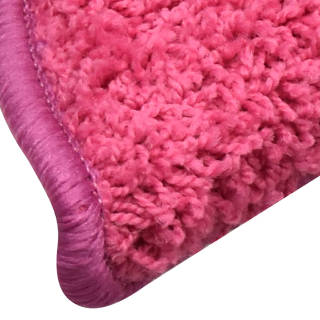 Stufenmatten 15 Stk. 56x17x3 cm Rosa Halbrund