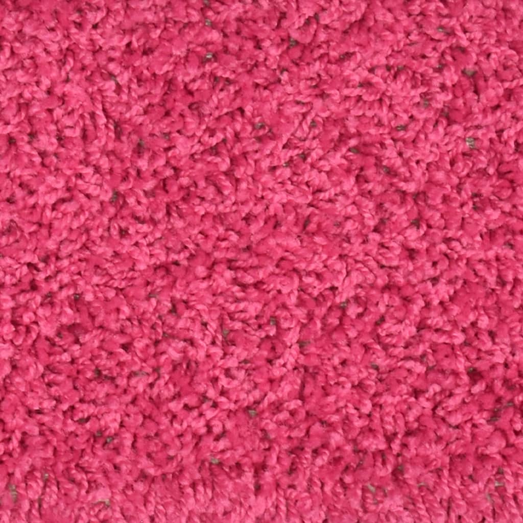 Stufenmatten 15 Stk. 56x17x3 cm Rosa Halbrund