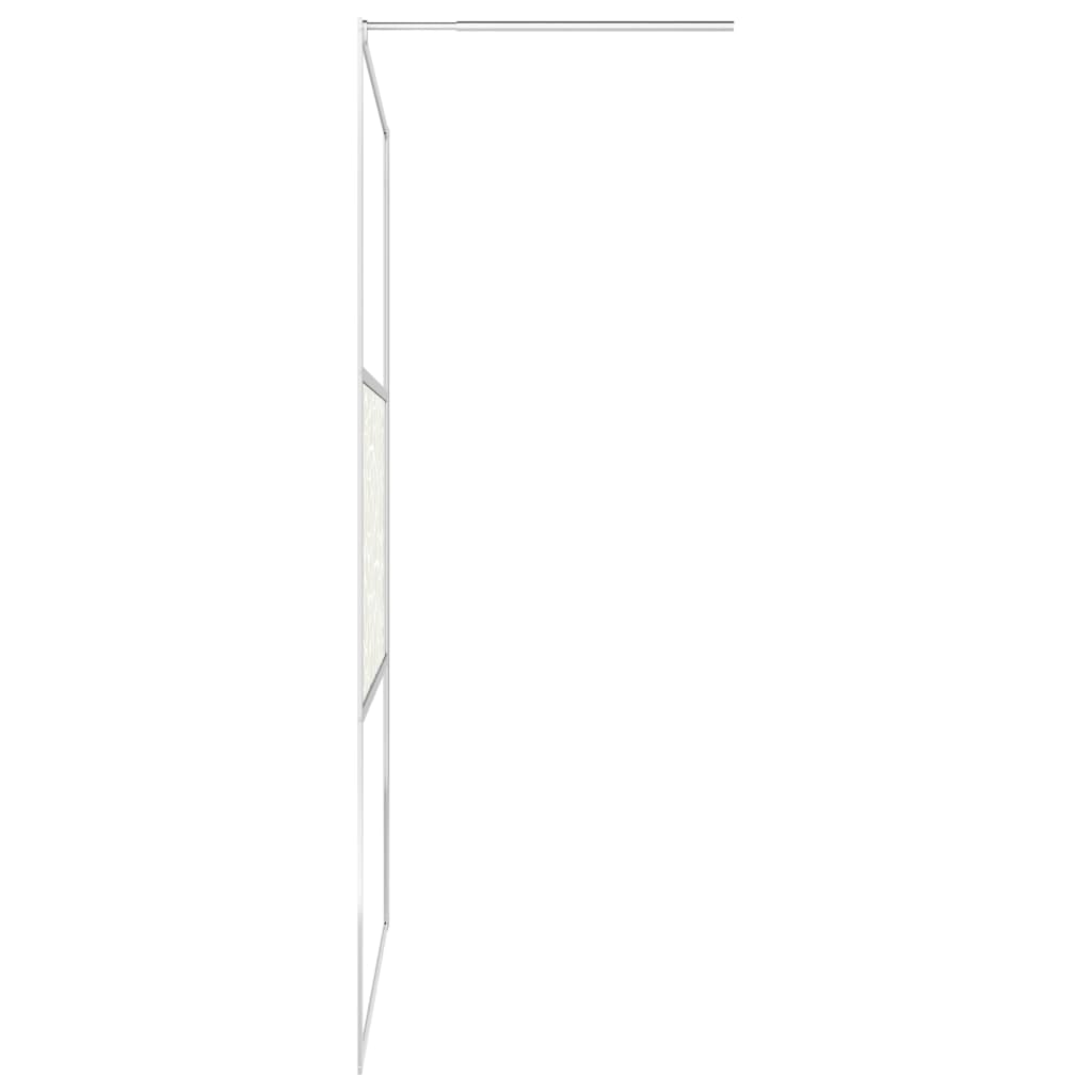Duschwand für Begehbare Dusche ESG-Glas Steindesign 100x195 cm