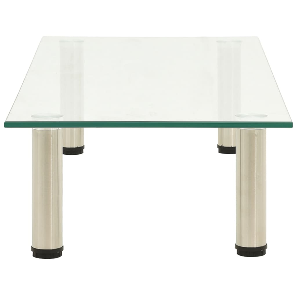 TV-Tisch 80x35x17 cm Transparentes Hartglas