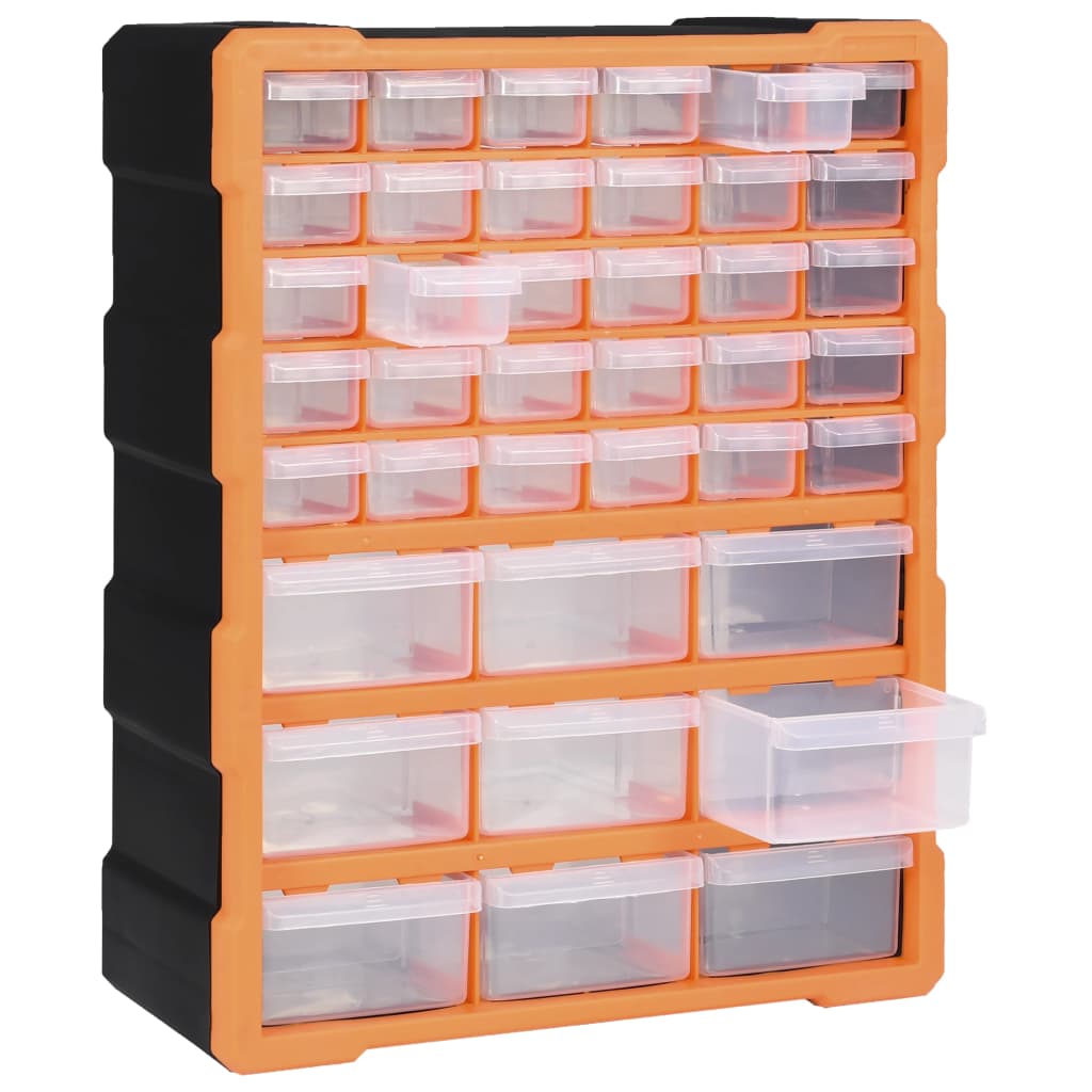 Multi-drawer organizer with 39 drawers 38x16x47 cm