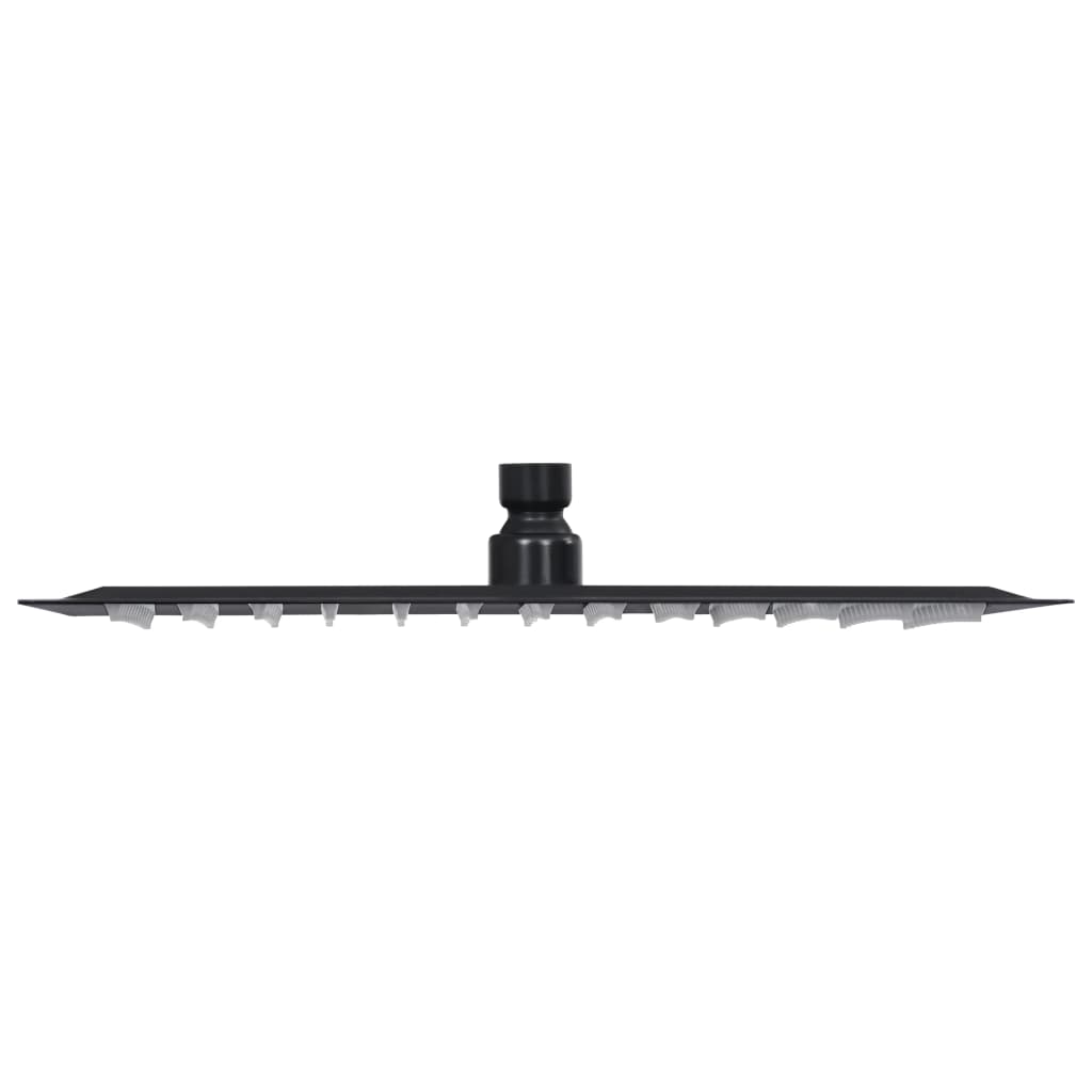 Rain shower stainless steel 30x30 cm square black