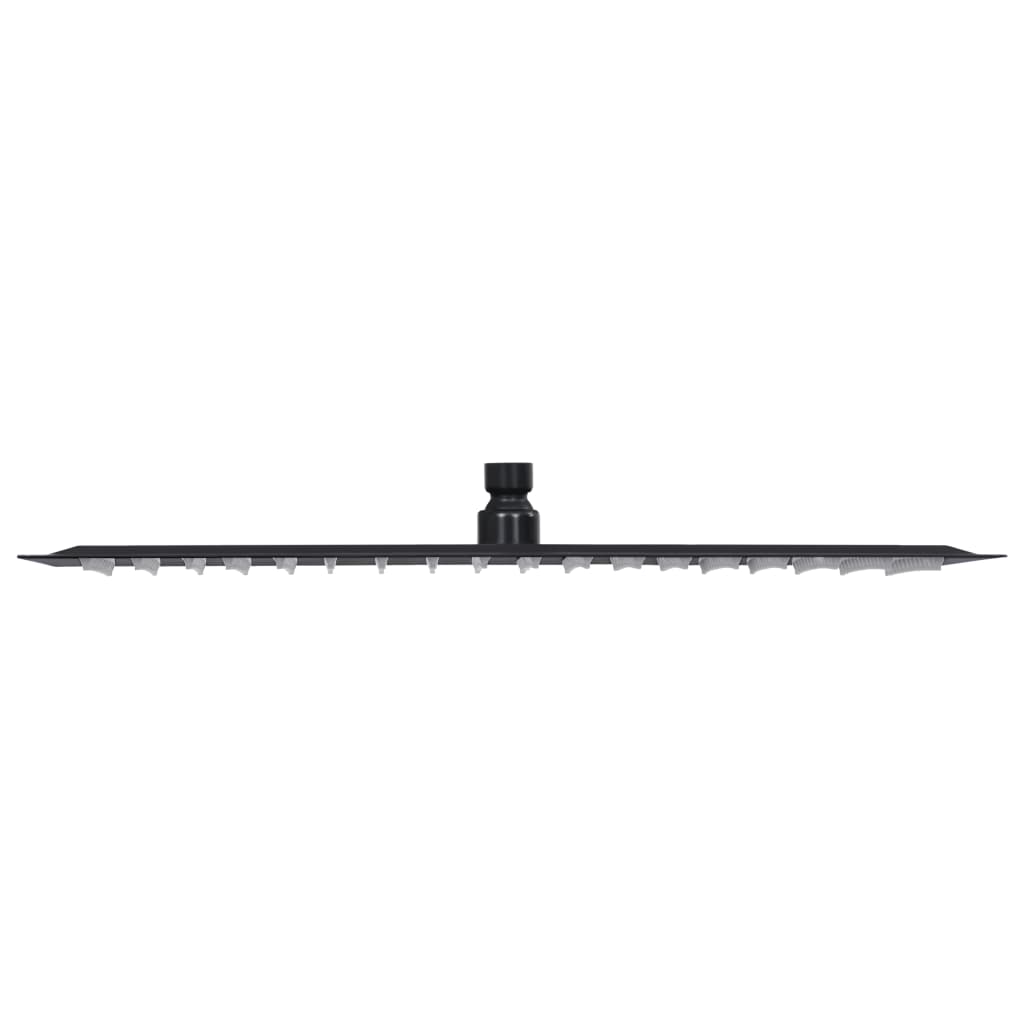 Rain shower stainless steel 50x50 cm square black