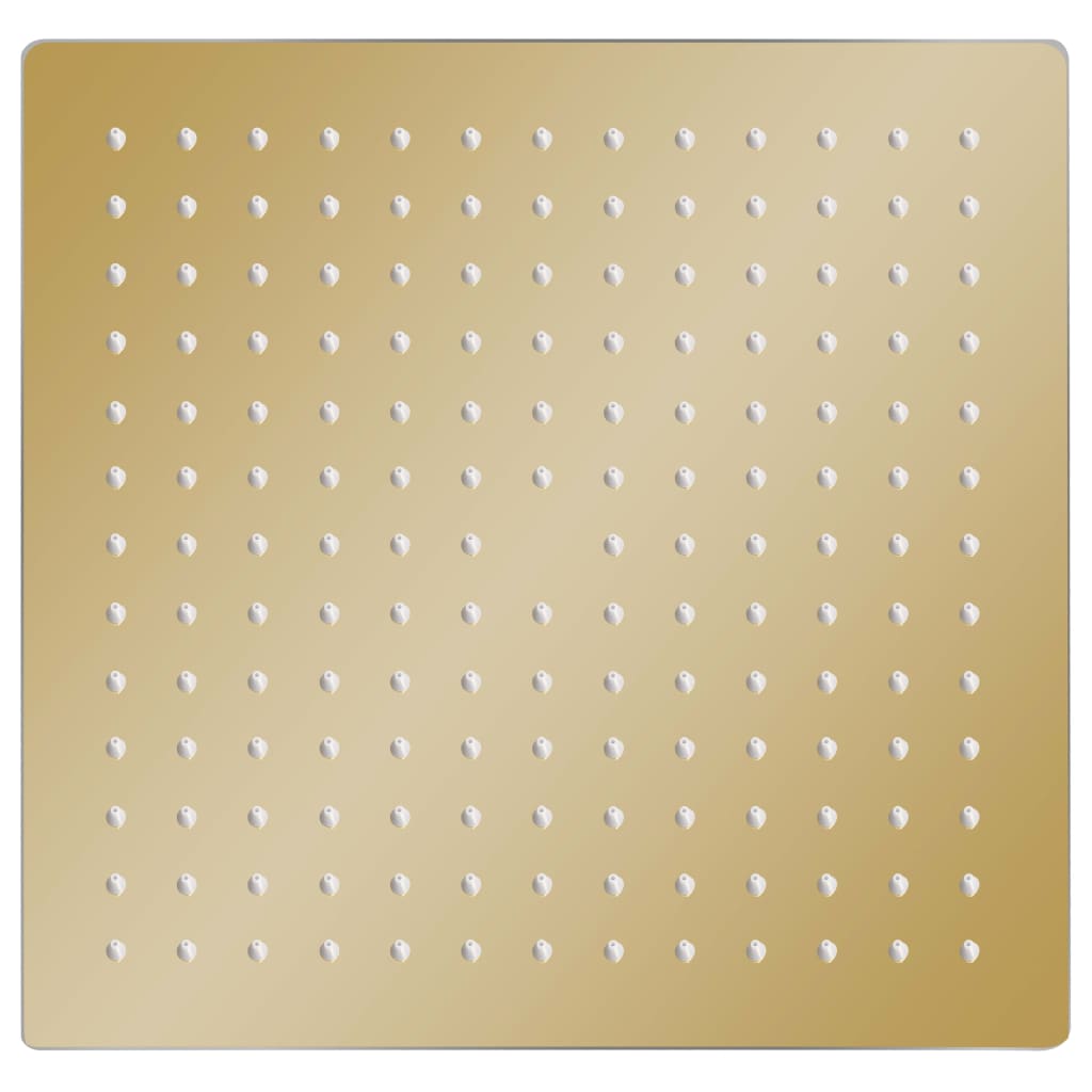Regenbrause Edelstahl 25x25 cm Quadrat Golden
