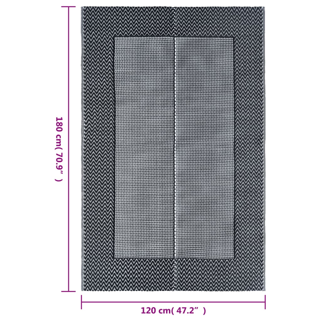 Outdoor-Teppich ARAKIL Grau 120x180 cm PP