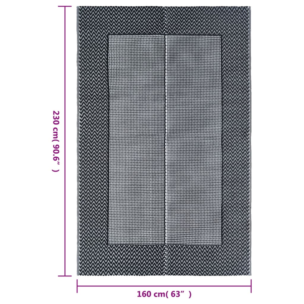 Outdoor-Teppich ARAKIL Grau 160x230 cm PP