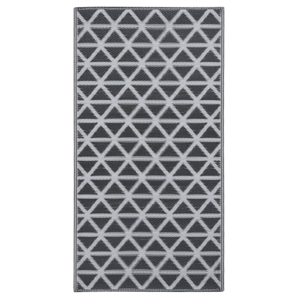 Outdoor-Teppich ARAKIL Schwarz 80x150 cm PP