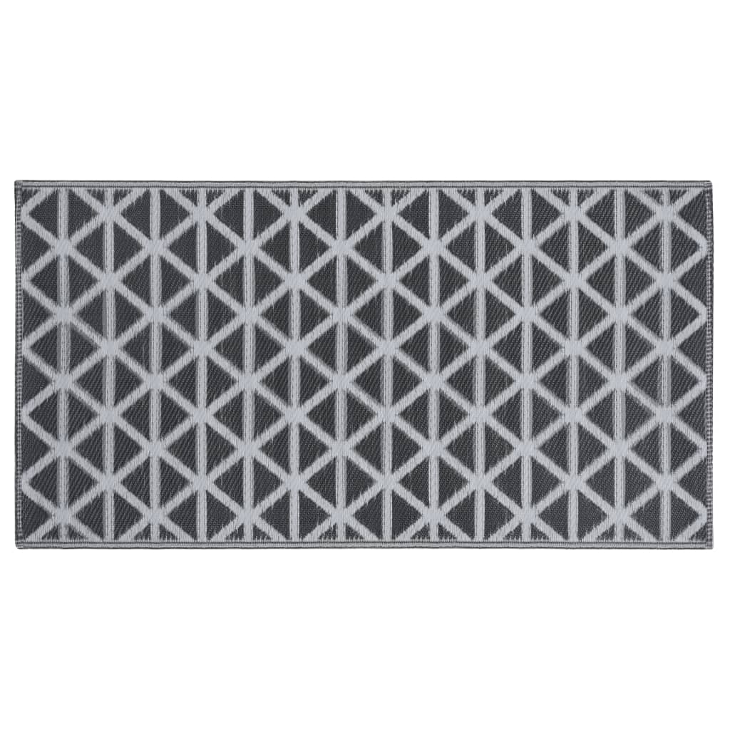 Outdoor-Teppich ARAKIL Schwarz 80x150 cm PP