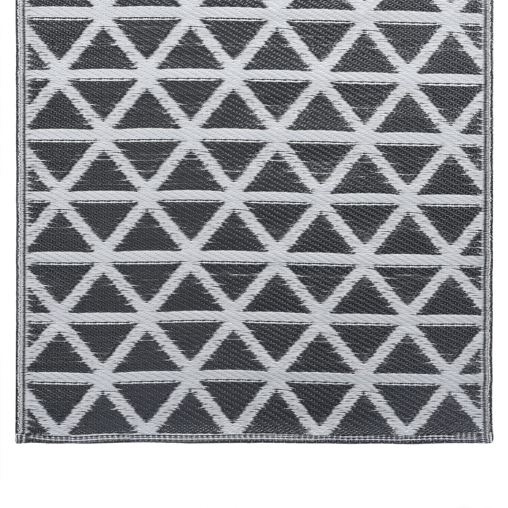 Outdoor-Teppich ARAKIL Schwarz 190x290 cm PP