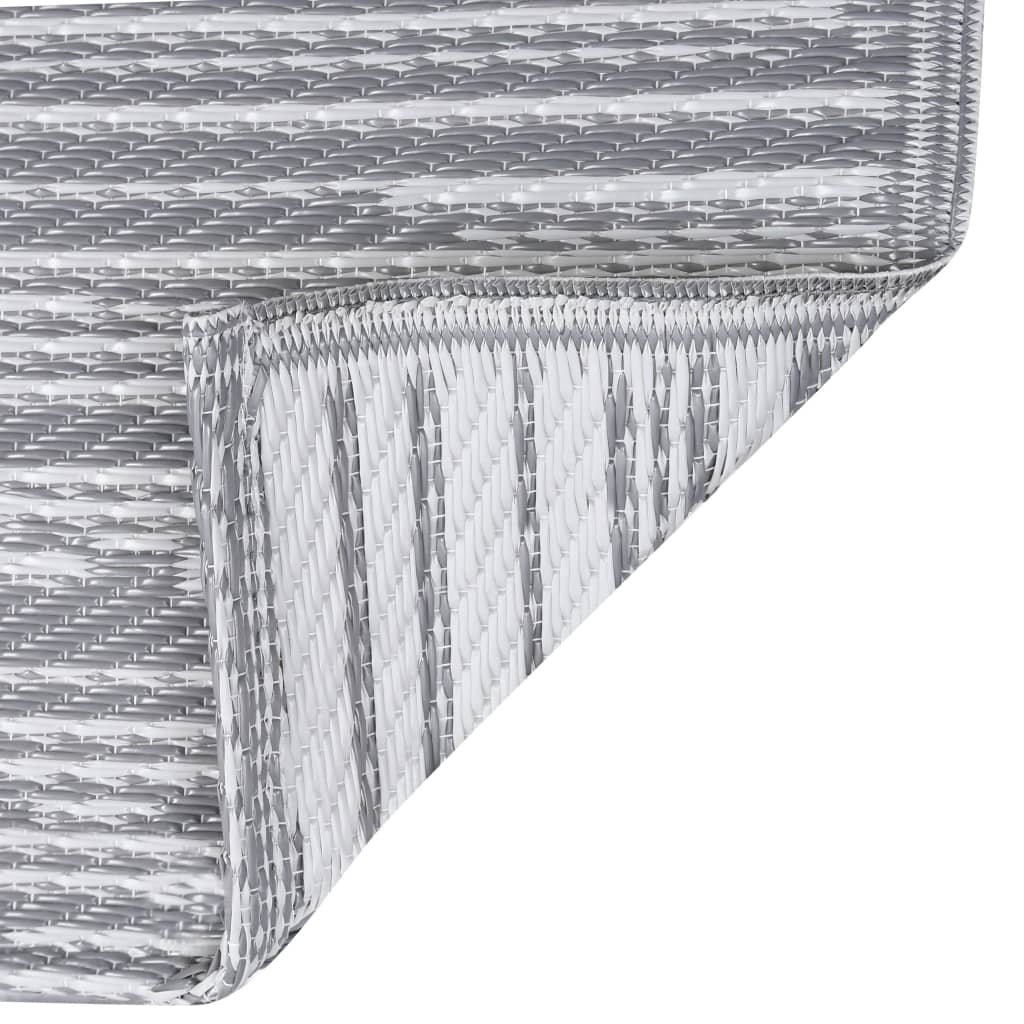 Outdoor-Teppich ARAKIL Grau 190x290 cm PP