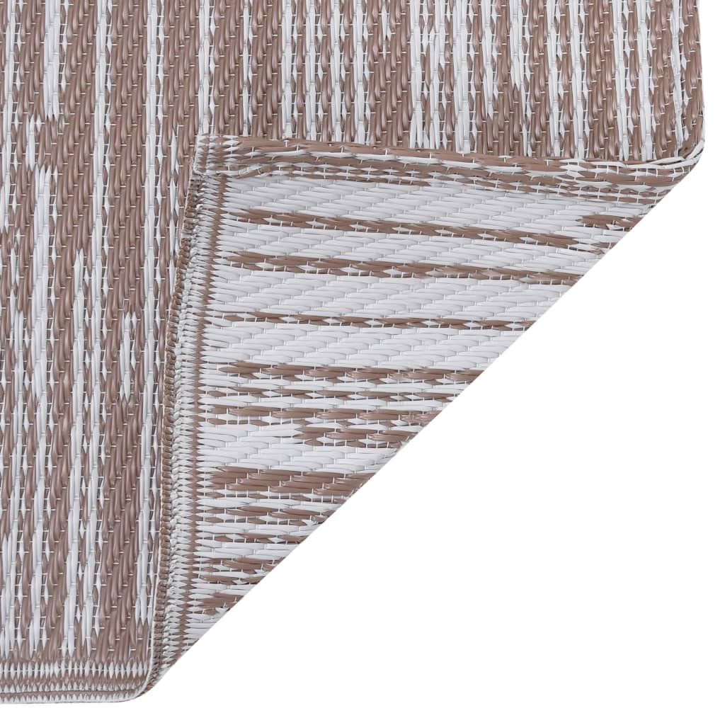 Outdoor-Teppich ARAKIL Braun 80x150 cm PP