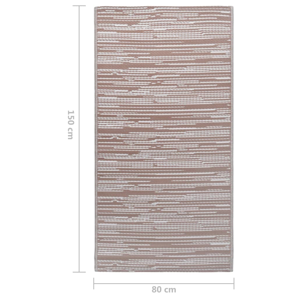 Outdoor-Teppich ARAKIL Braun 80x150 cm PP