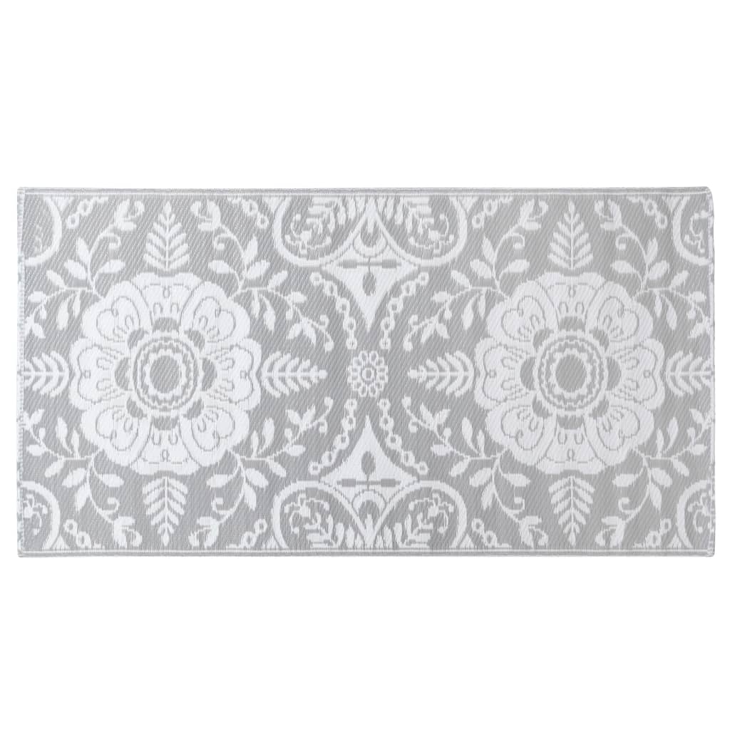 Outdoor-Teppich ARAKIL Hellgrau 80x150 cm PP