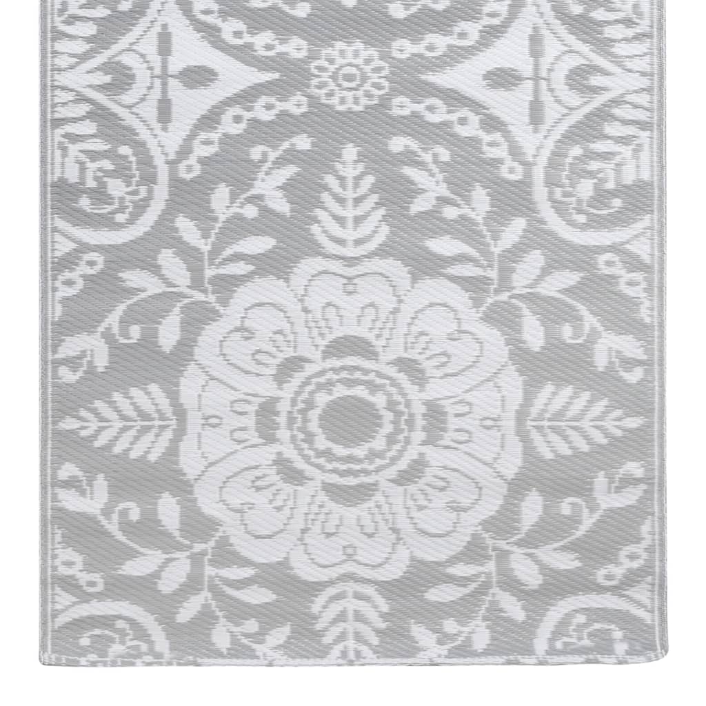 Outdoor-Teppich ARAKIL Hellgrau 80x150 cm PP