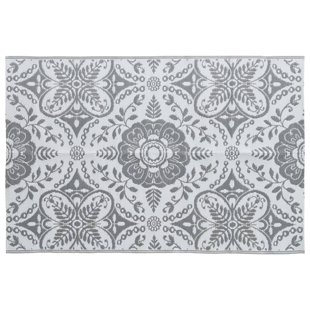 Outdoor-Teppich ARAKIL Hellgrau 190x290 cm PP