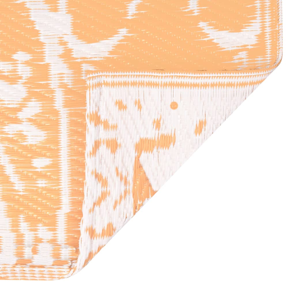 Outdoor-Teppich ARAKIL Orangefarben und Blau 120x180 cm PP