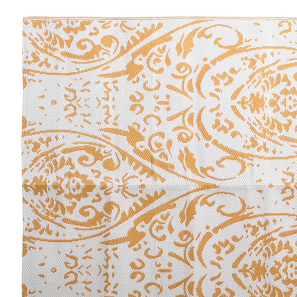 Outdoor-Teppich ARAKIL Orange und Weiß 190x290 cm PP