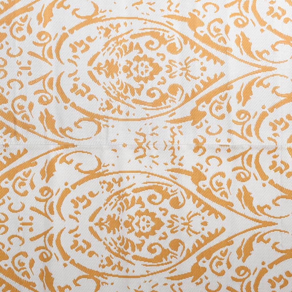 Outdoor-Teppich ARAKIL Orange und Weiß 190x290 cm PP