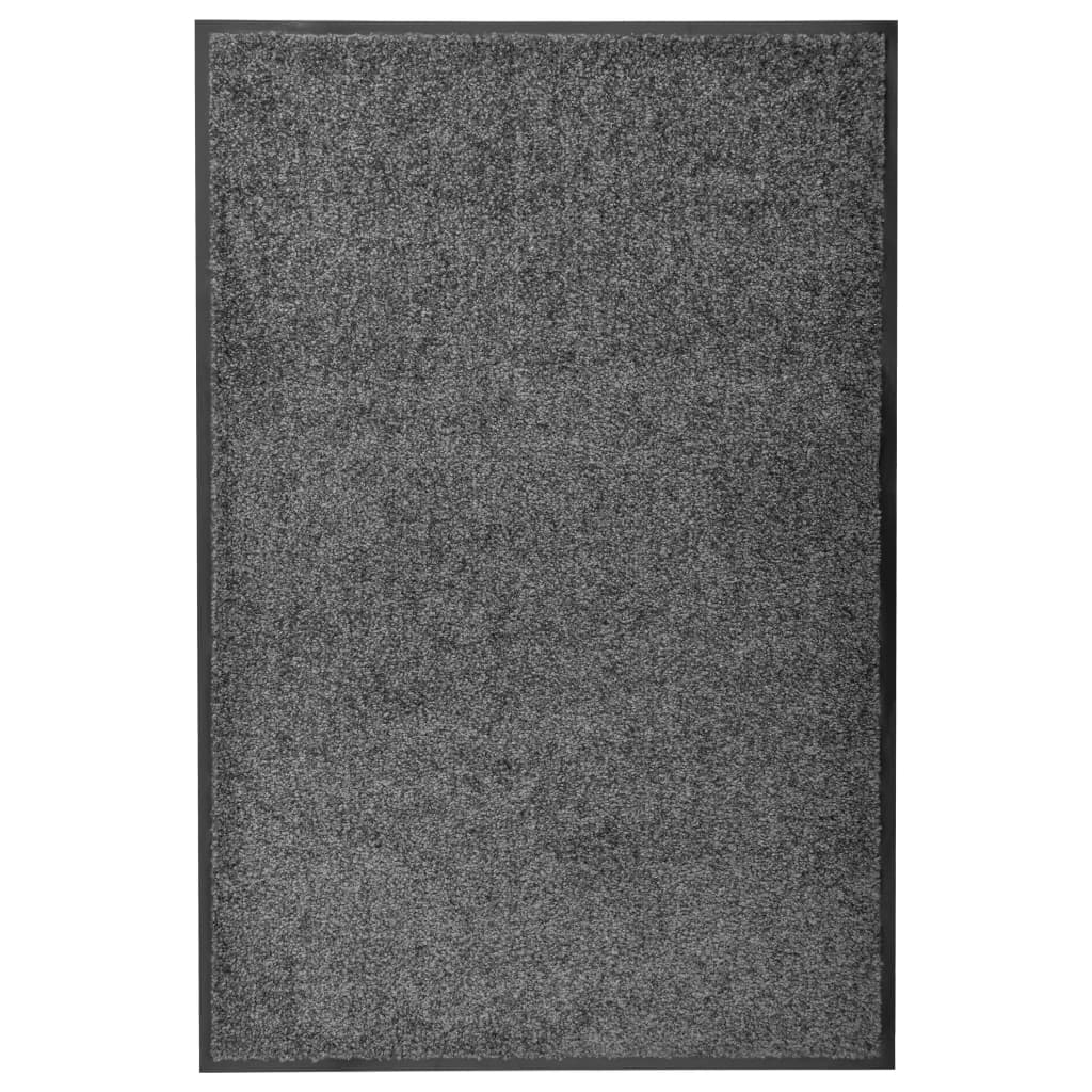Fußmatte Waschbar Anthrazit 60x90 cm