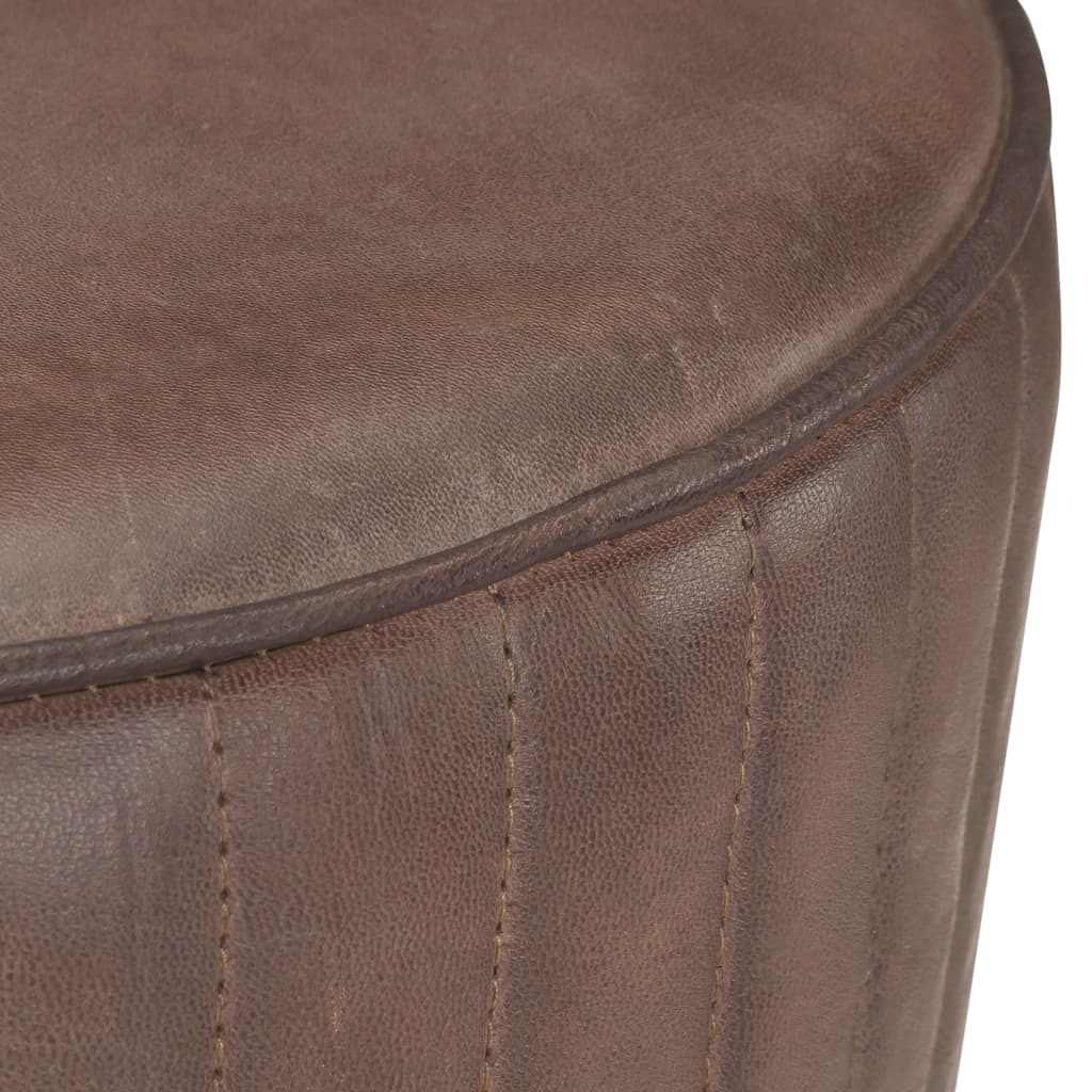 Barhocker Braun Echtleder