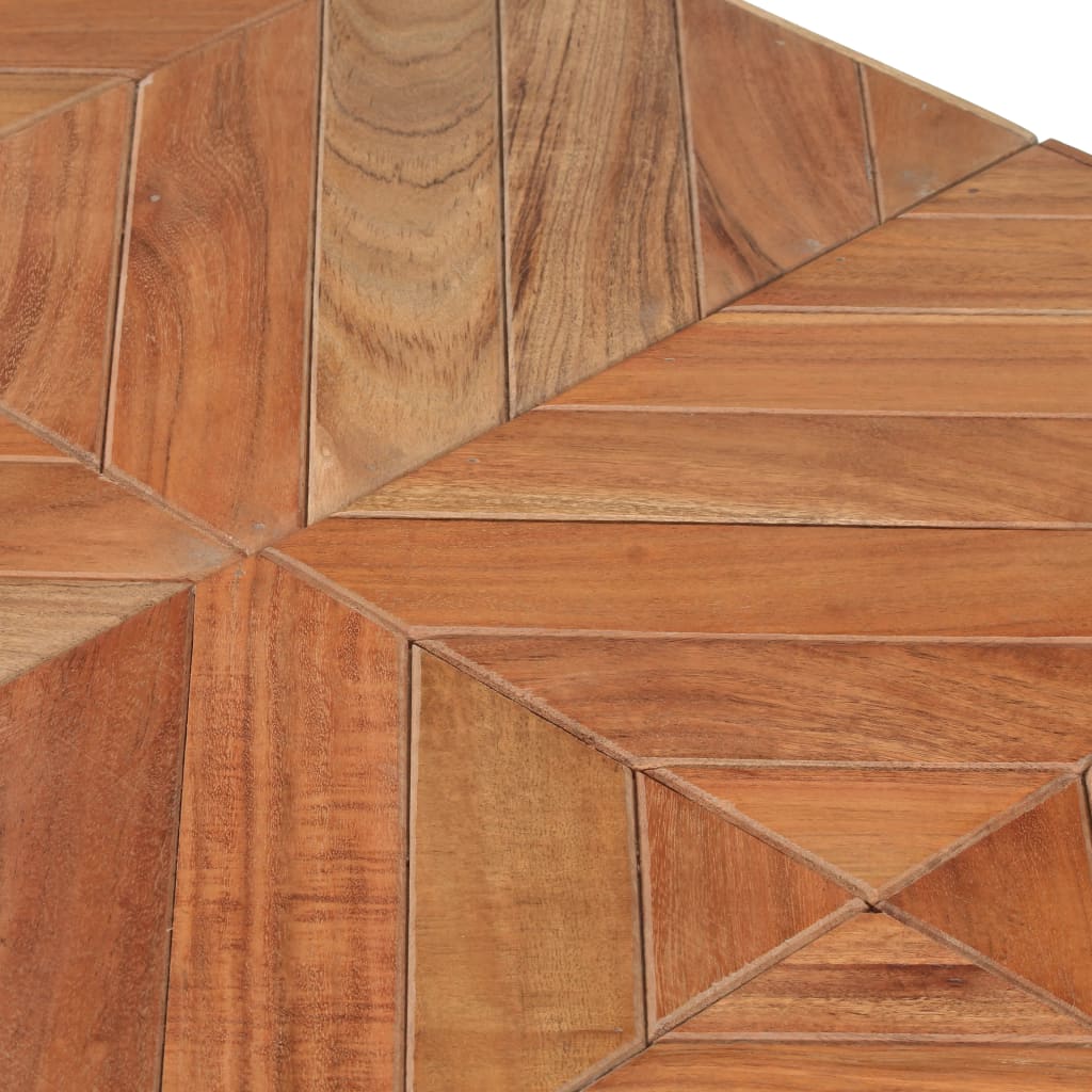 Dining table 140x70x76 cm solid acacia and mango wood