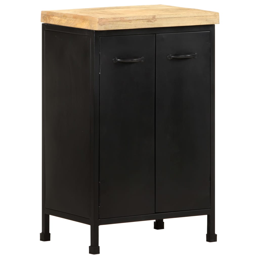 Sideboard 47x35x76 cm Raues Mangoholz