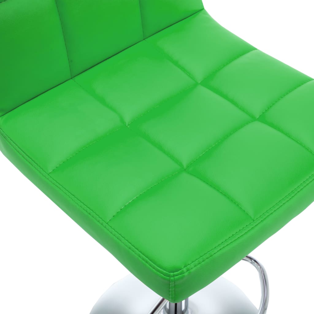 Barhocker 2 Stk. Grün Kunstleder