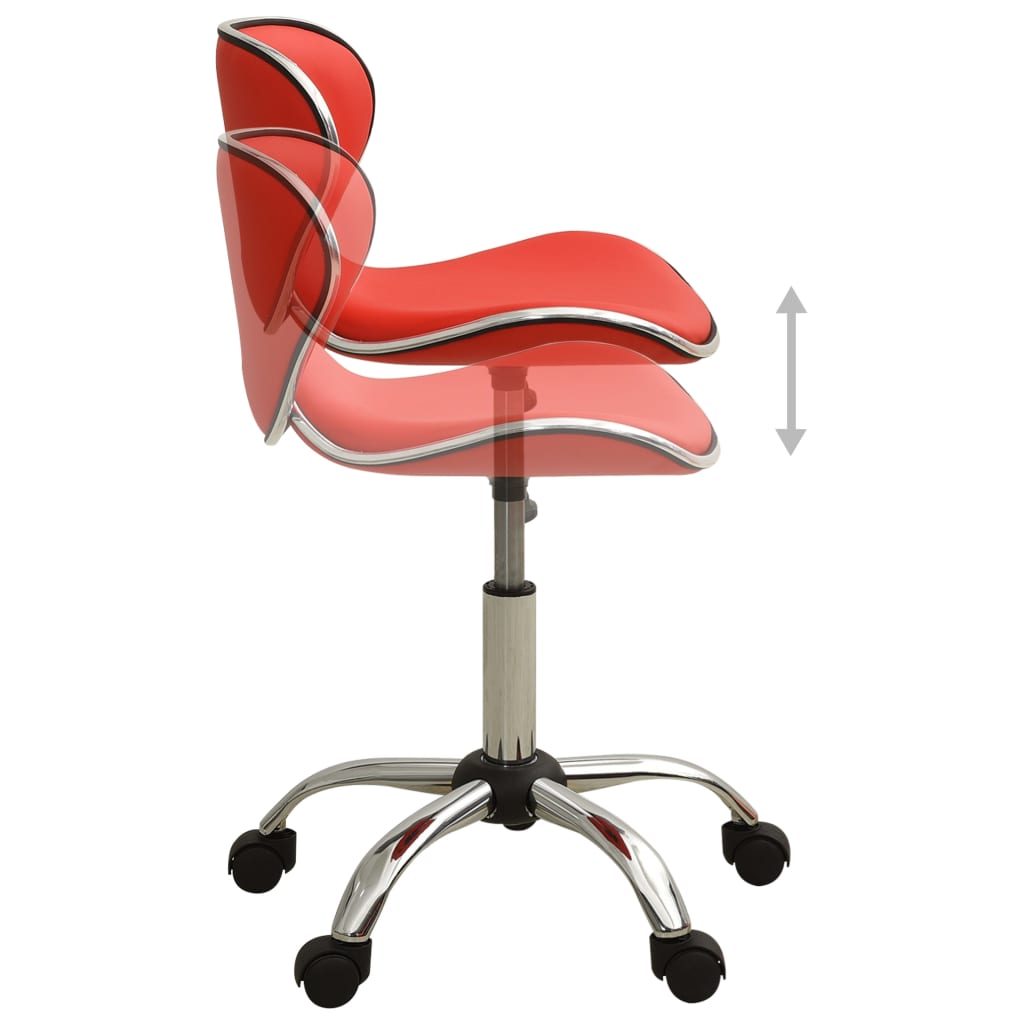 Friseur Rollhocker Rot