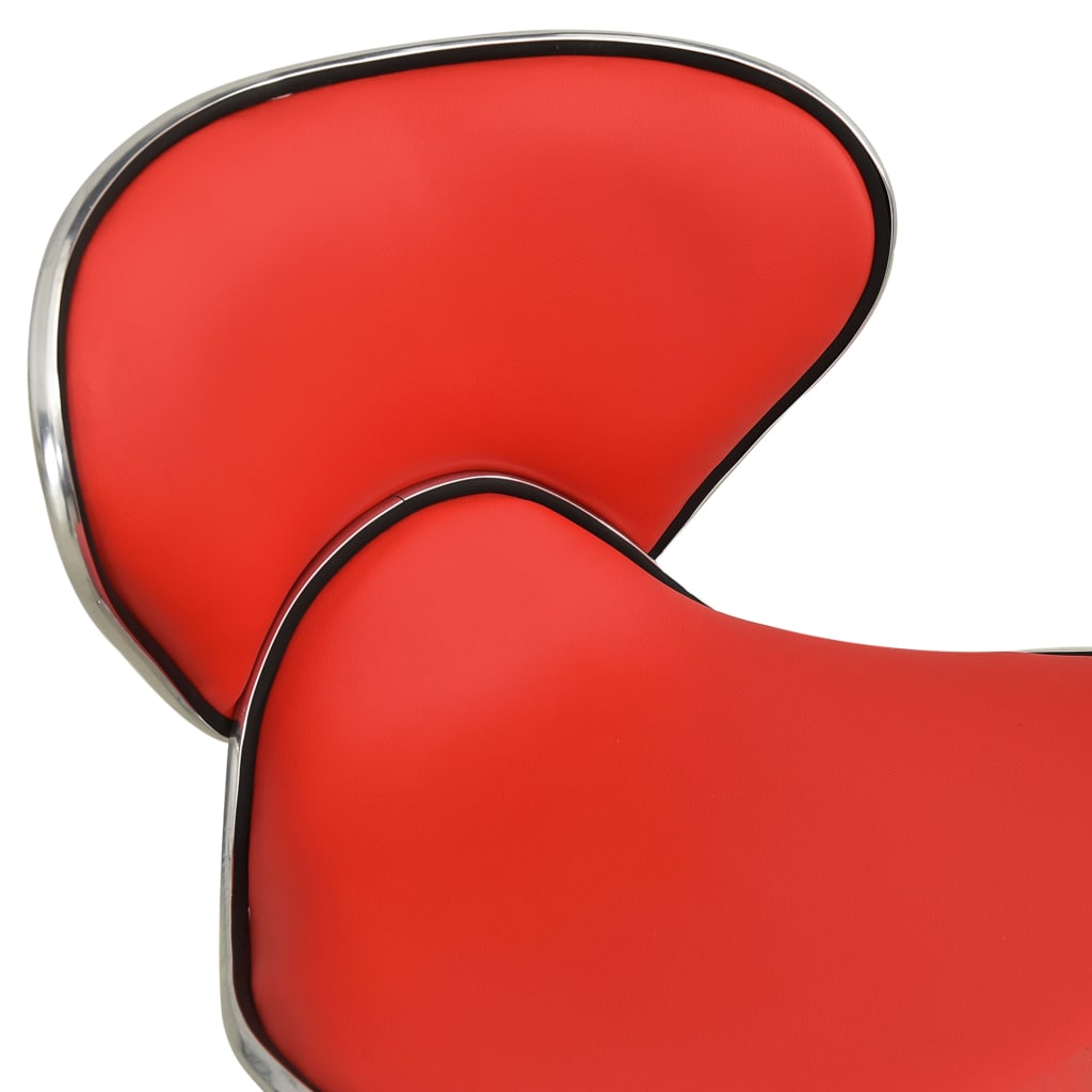 Friseur Rollhocker Rot
