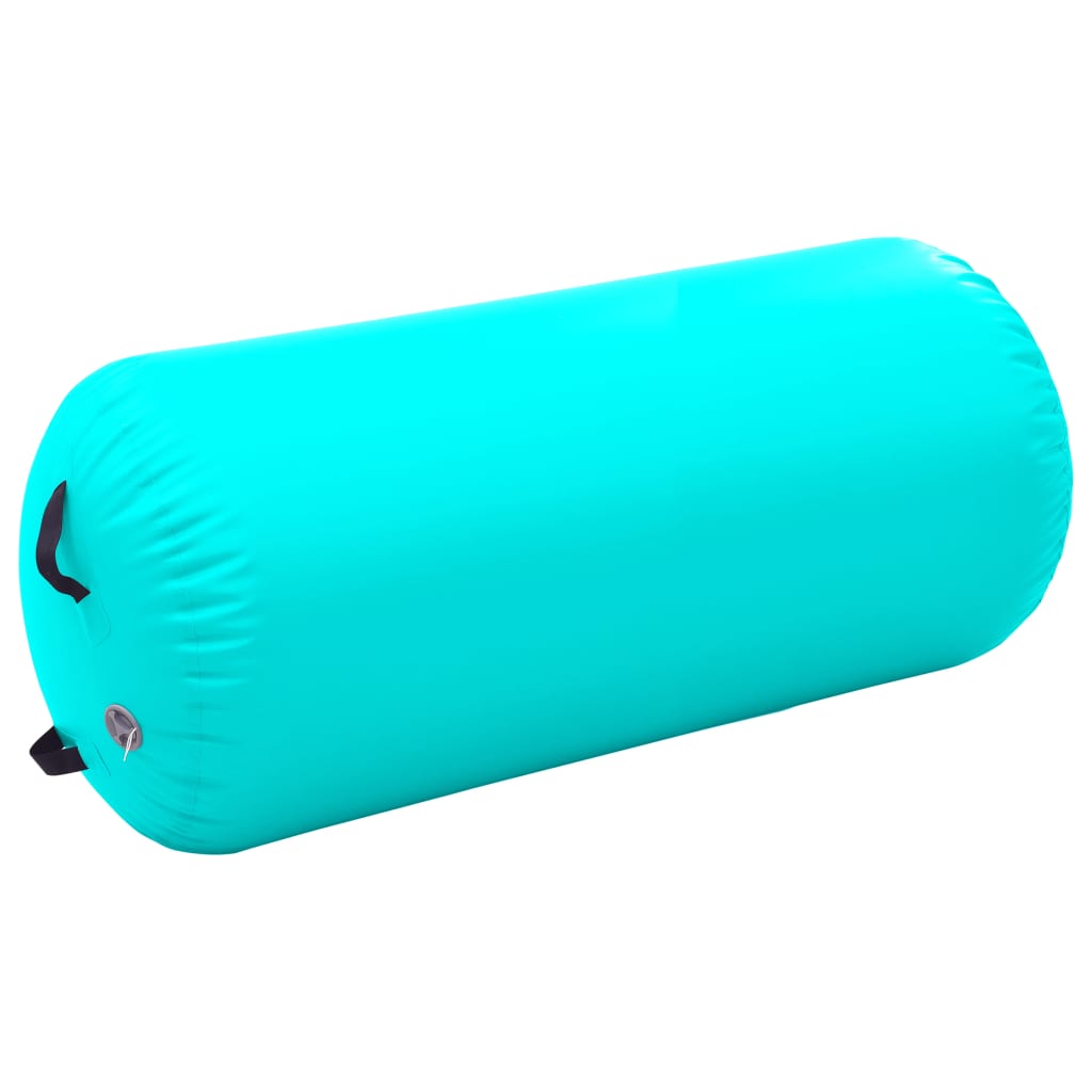 Inflatable Gymnastic Roll with Pump 120x75 cm PVC Green